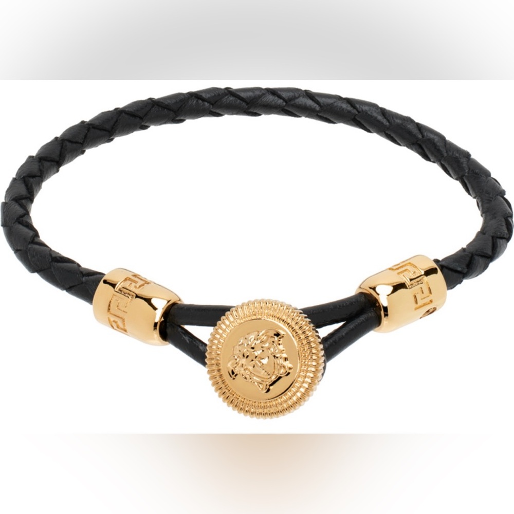 Versace Black and Gold Bracelet